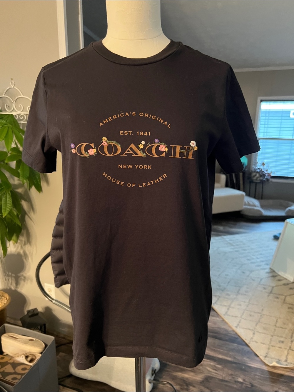 Coach floral logo tee